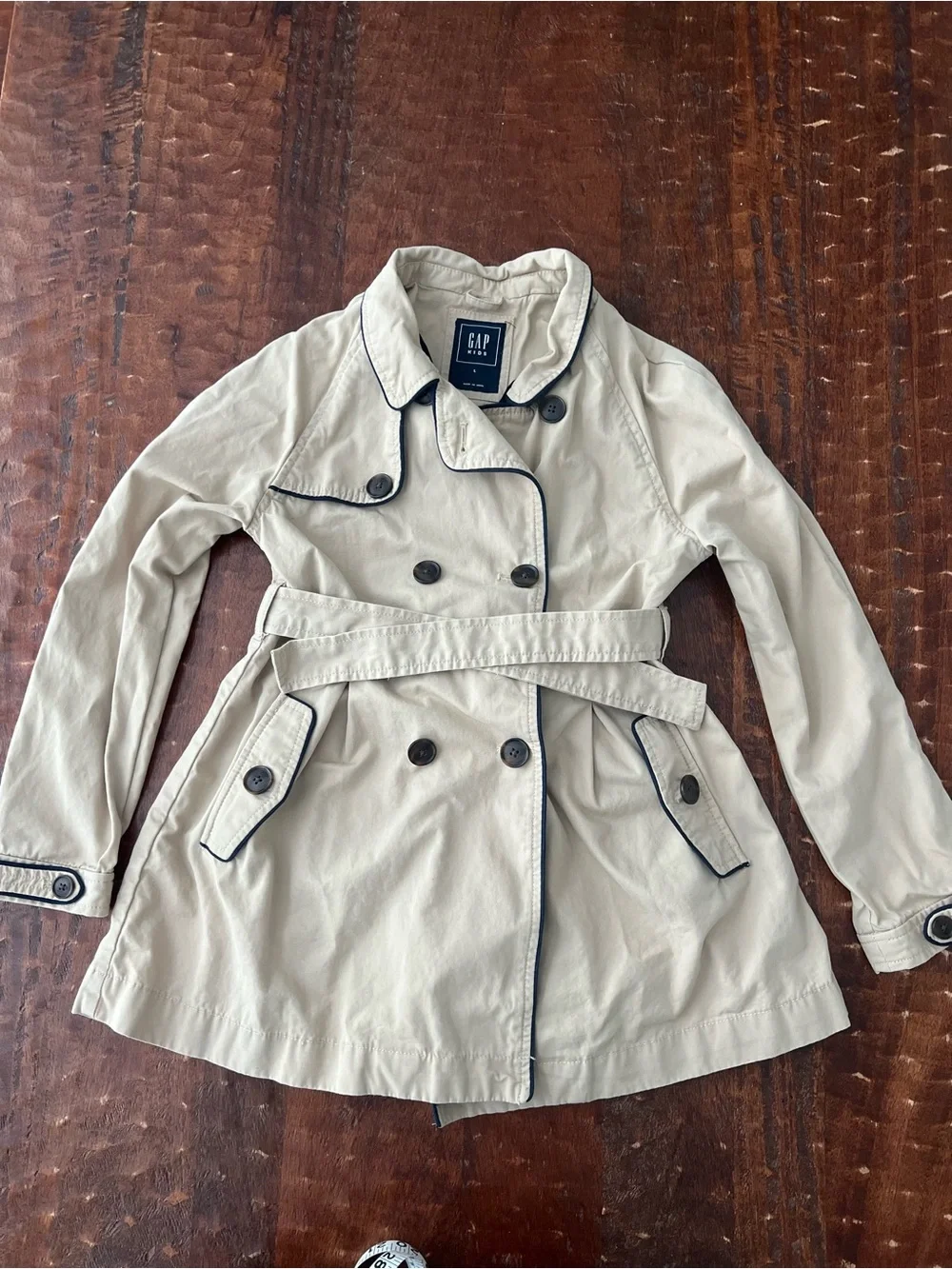 GAP Kids Trench Coat Size L